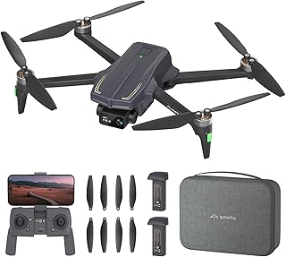 Ameta S20 Pro GPS Drone with Camera for Adults 4K UHD,Gift for Beginners | GPS Positioning,50 Min Flight,IMX258 Sensor,FPV-capable,Brushless Motor,Follow Me,Circle Fly,Auto Return