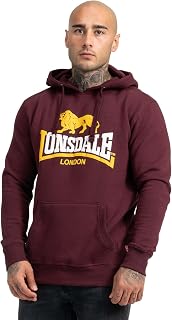 Lonsdale London Thurning Men's Hooded Sweatshirt Burgundy Regular/Regular Fit