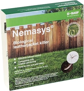 Nemasys Leatherjacket Killer Nematode Powder 100 sqm Coverage | Steinernema Feltiae, natural biological control, safe for children, pets, wildlife, autumn application