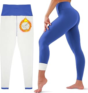 HEGALY Thick Fleece Lined Leggings for Women Tummy Control High Waisted Workout Thermal Warm Soft Yoga Pants for Cold Winter