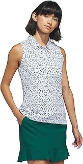 adidas Women's Ultimate365 Printed Ottoman Sleeveless Polo