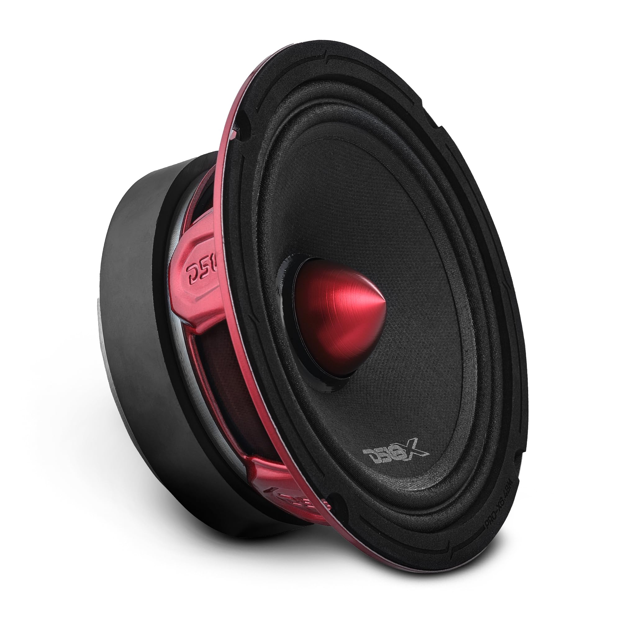 DS18 PRO-X6.4BM Loudspeaker - 6.5", Midrange, Red Aluminum Bullet, 500W Max, 250