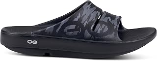 OOFOS OOahh Sport - Sandali sportivi da uomo, Nero, 27.0 cm