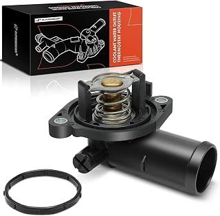 A-Premium Engine Coolant Thermostat Housing Assembly with Seal | Compatible with Jeep Cherokee & Dodge Grand Caravan, Journey, Avenger & Chrysler Town & Country, 200 & Volkswagen & Ram