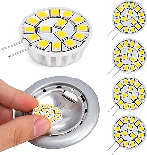 Kohree G4 LED Bulb 12V AC/DC Bi-Pin Base Ceiling Recessed Puck Light Bulb LED Replacement Halogen Bulb 20W Equivalent for RV Camper Trailer Motorhome 5th Wheel and Marine Boat (2 Watt, Natural White)
