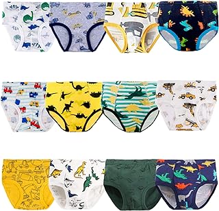 JackLoveBriefs Boys Underwear, 12 Packs Little Kids Toddler Briefs Boys