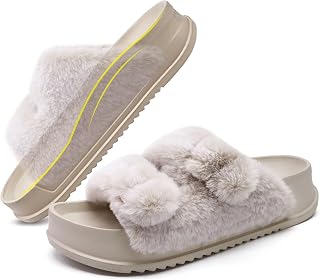 KuaiLu Womens Arch Support Slides Slippers Indoor Outdoor Casual Outfits