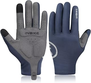 INBIKE Touch Screen Bike Gloves Full Finger Gel Padded MTB Gloves for Men