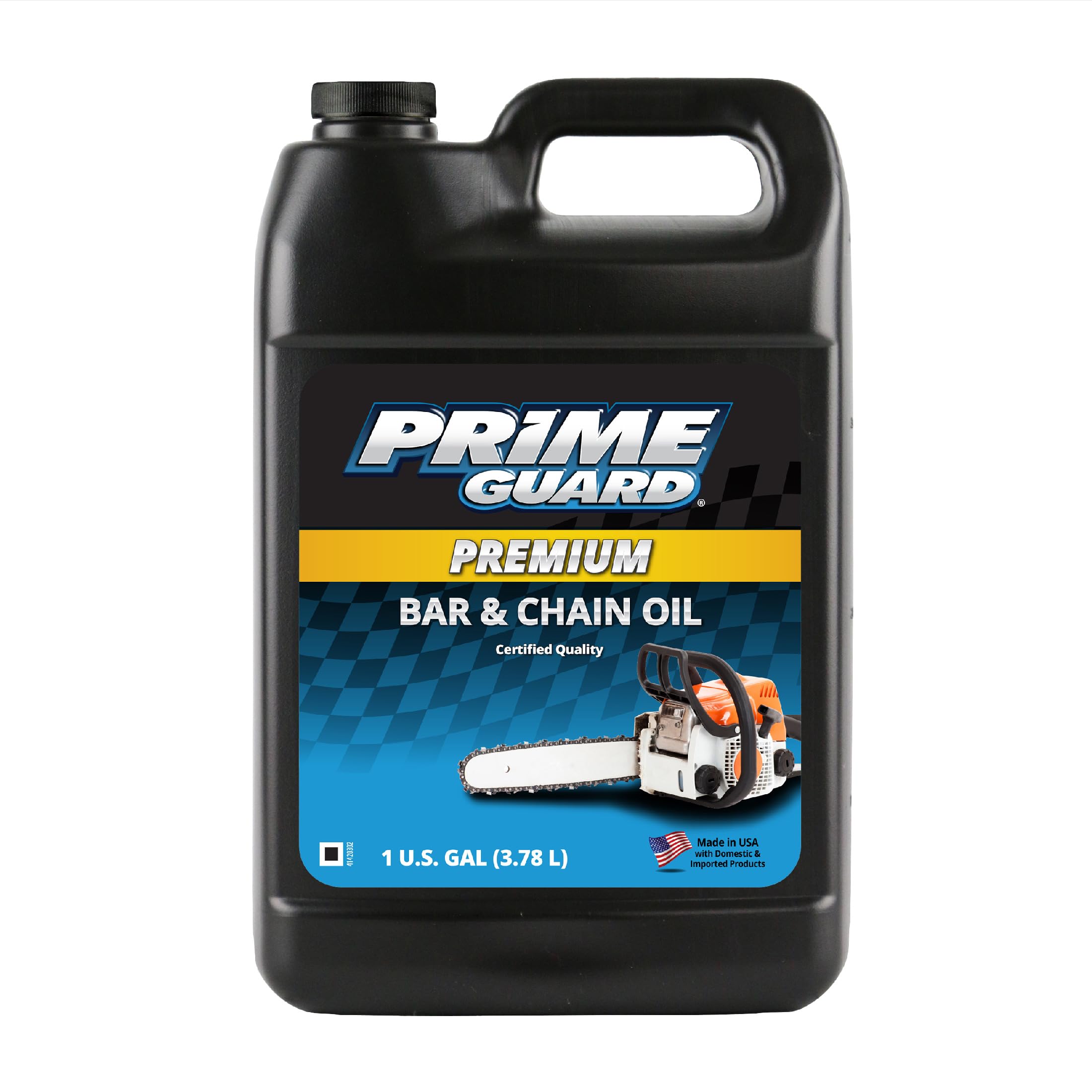 Prime Guard Premium Bar & Chain Oil | 1 Gallon | High-Tack Formula | Reduces Cha