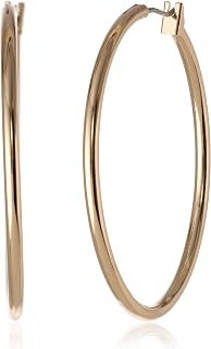 Anne Klein Women's Large Hoop Earrings, Statement Fashion Jewelry for Everyday, Office, and Evening Wear