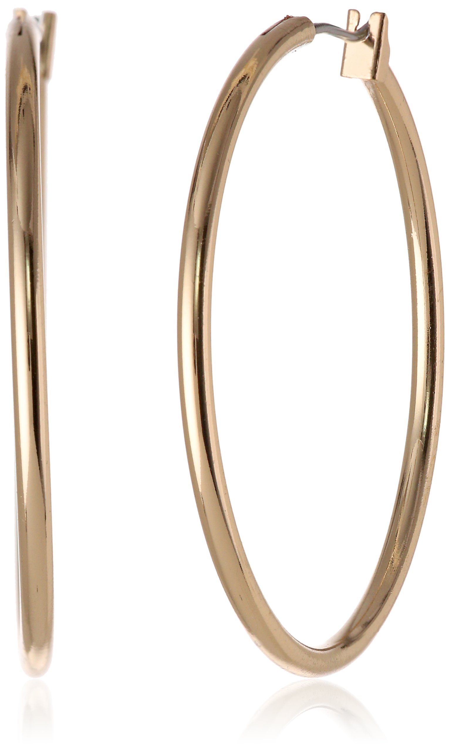 Anne Klein Women's Large Hoop Earrings, Statement Fashion Jewelry for Everyday, 