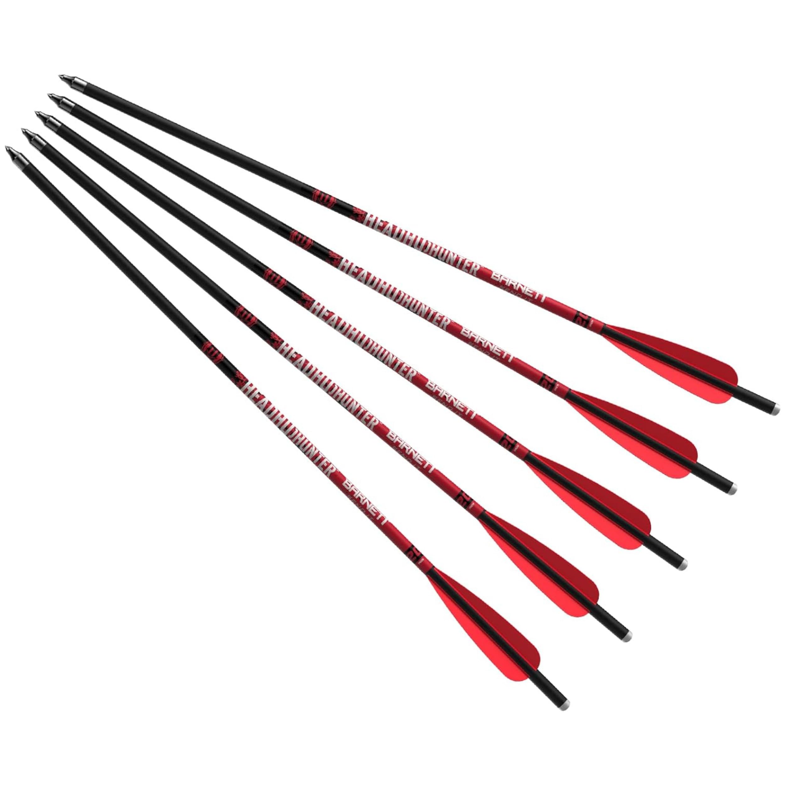 BARNETT Headhunter Crossbow Arrows — Different Pack Sizes, Standard Moon Nocks, 