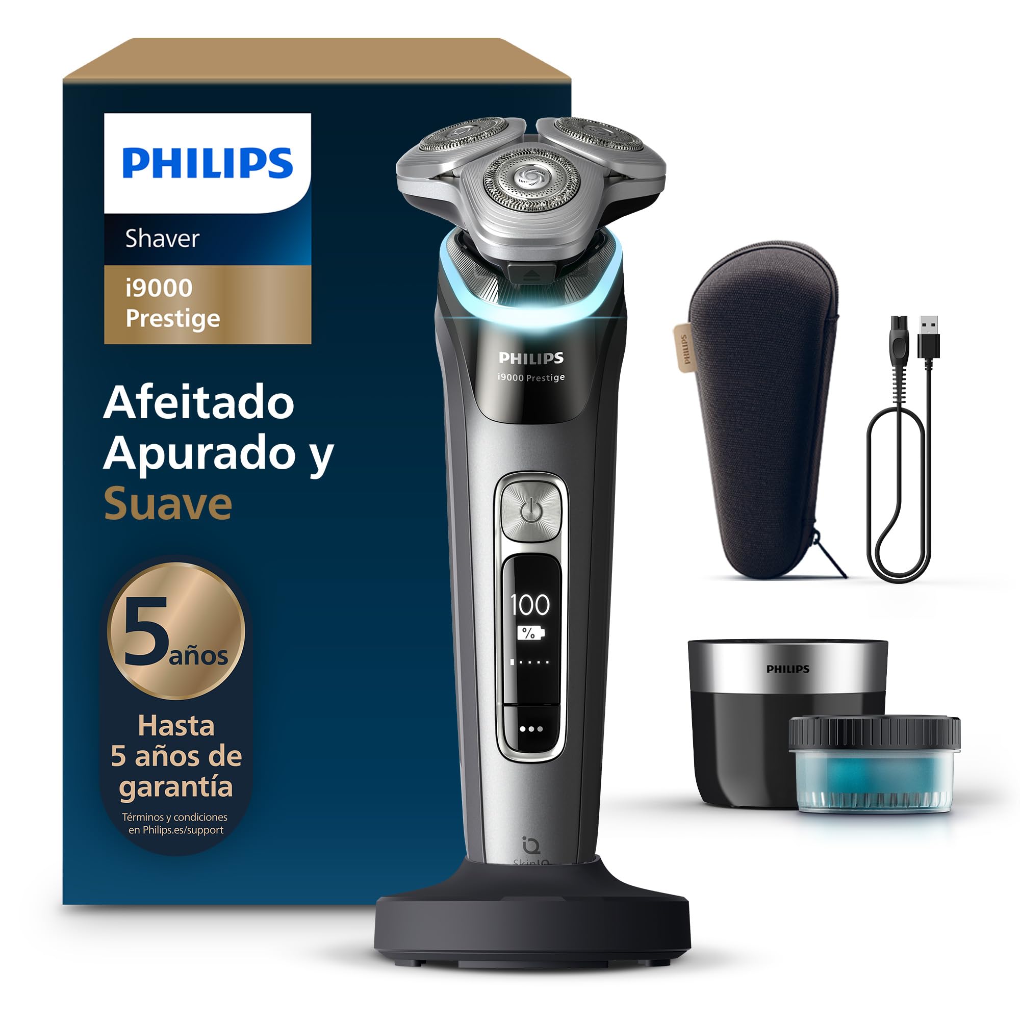 Philips i9000 Prestige, Afeitadora Eléctrica Hombre, Máquina de Afeitar Barba en