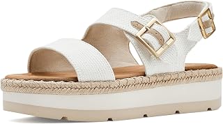 TOMS Women's Espadrilles Sandal with Wedge Giana