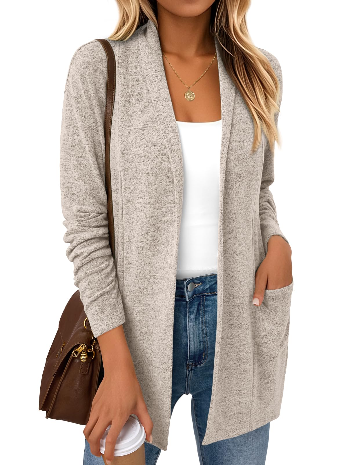 LILLUSORY Cardigan for Women Lightweight Cardigans Fall Fashion Outfits | Open F