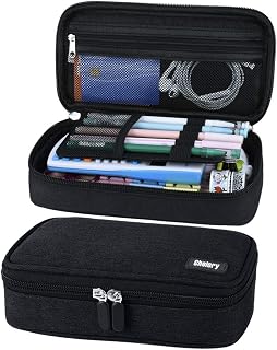 Chelory Large Capacity Pencil Case Big Pencil Bag High Storage Pen Case Pouch Stationery Organizer Makeup Bag for Boys Girls Teen College Students School Adults & Office Supplies
