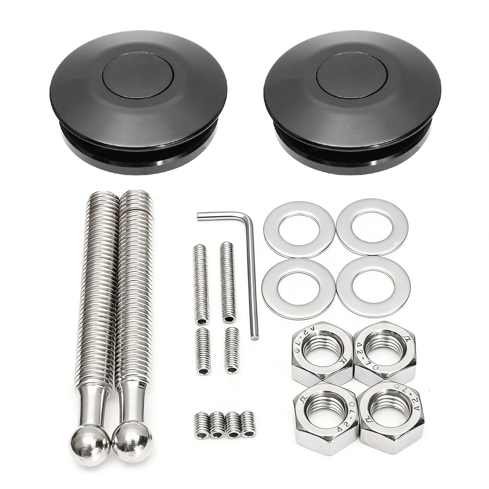 ANJOSHI 2Pack Quick Release Latch Universal 2.44in/62mm Diameter Universal Alumi