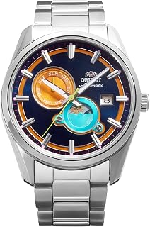 Orient Contemporary Scary Day & Night - Men's Watch Automatic & Manual Winding Mechanical Casual Bracelet & Case Stainless Steel Blue Dial - RA-AK0316L