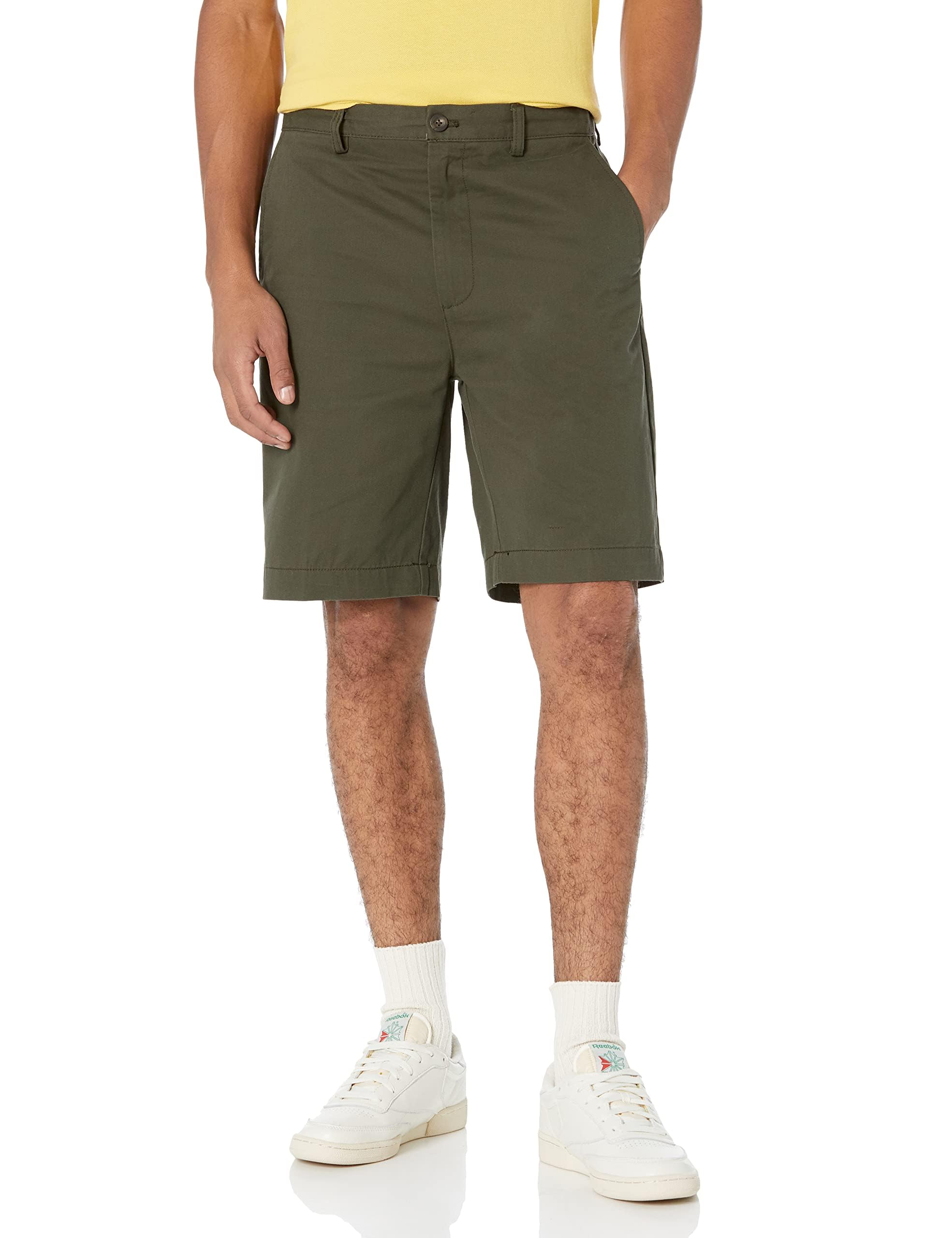 Amazon Essentials Men's Chino Shorts 100% Cotton Multi-Pack
