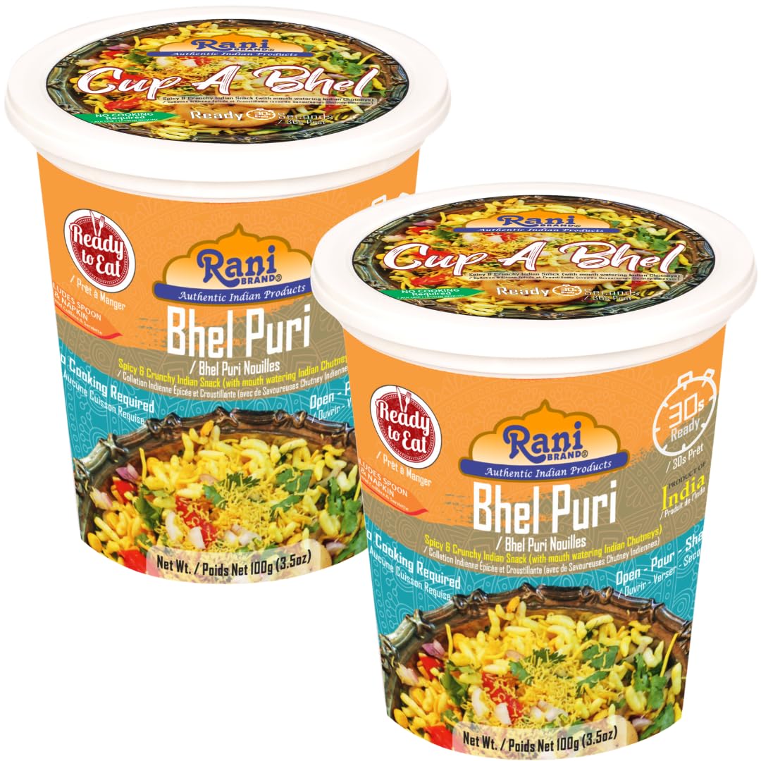 Rani Bhel Puri Cup (Spicy & Crunchy Indian Snack w/mouth watering Indian Chutney