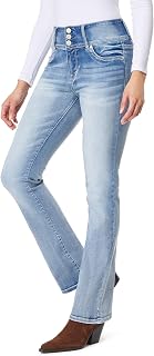 WallFlower Women's Sassy Bootcut High Rise Insta Soft Juniors Jeans Jeans