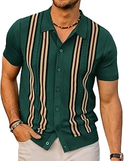 PJ PAUL JONES Mens Vintage Button Down Knitted Polo Shirt