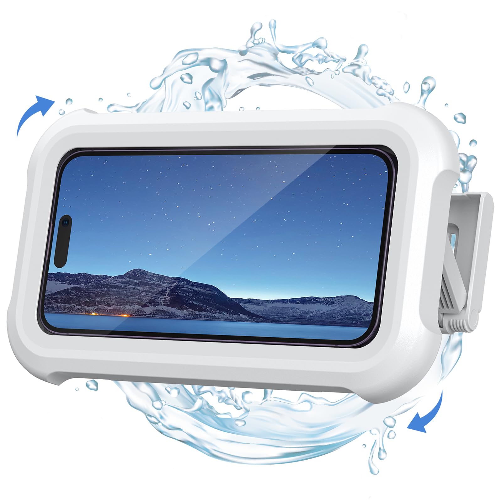 Lamicall Shower Phone Holder Waterproof - 480° Rotatable Wall Mount Case | Retra