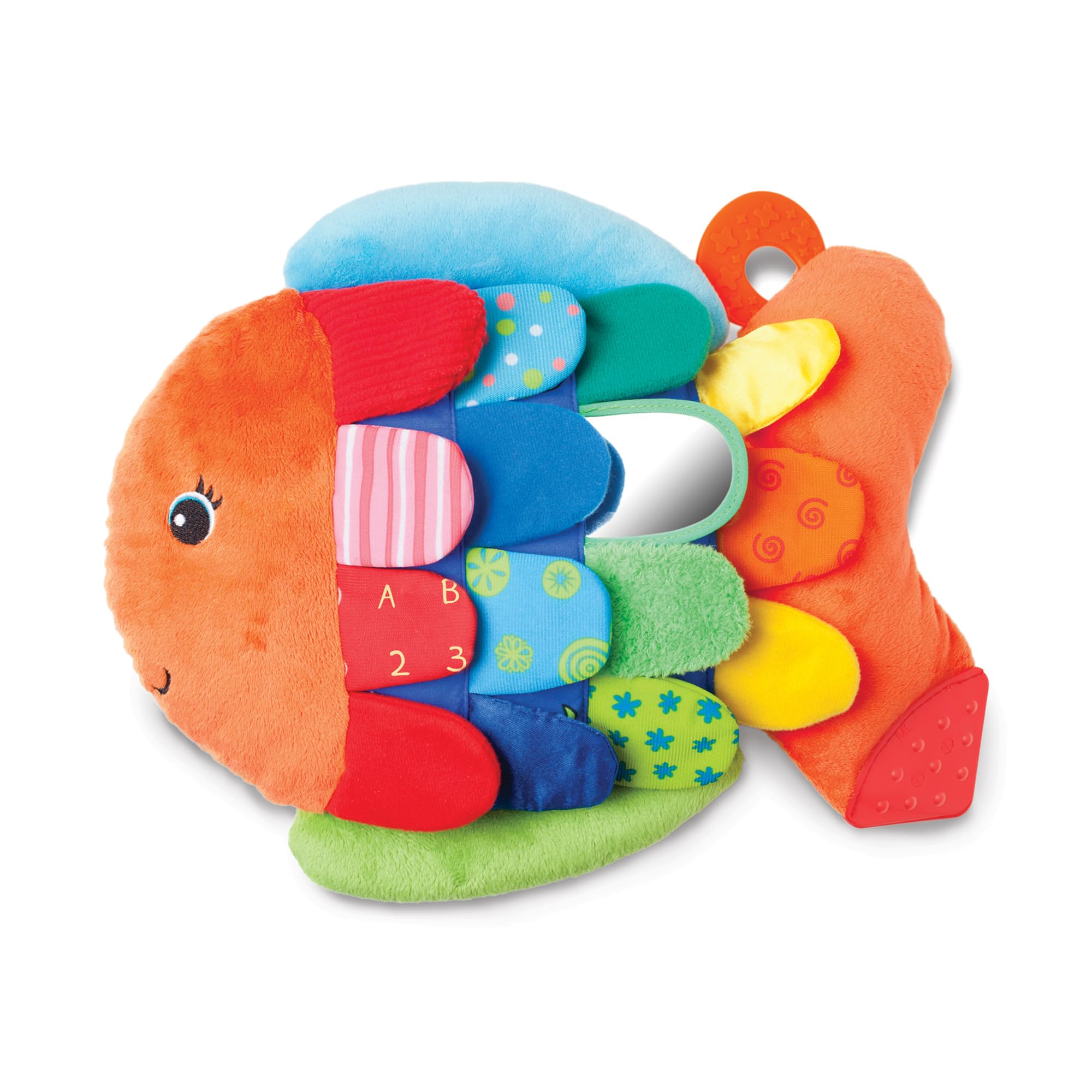 Melissa & Doug K’s Kids, Flip Fish Stuffed Animal, Soft Baby Book, Multi-Texture
