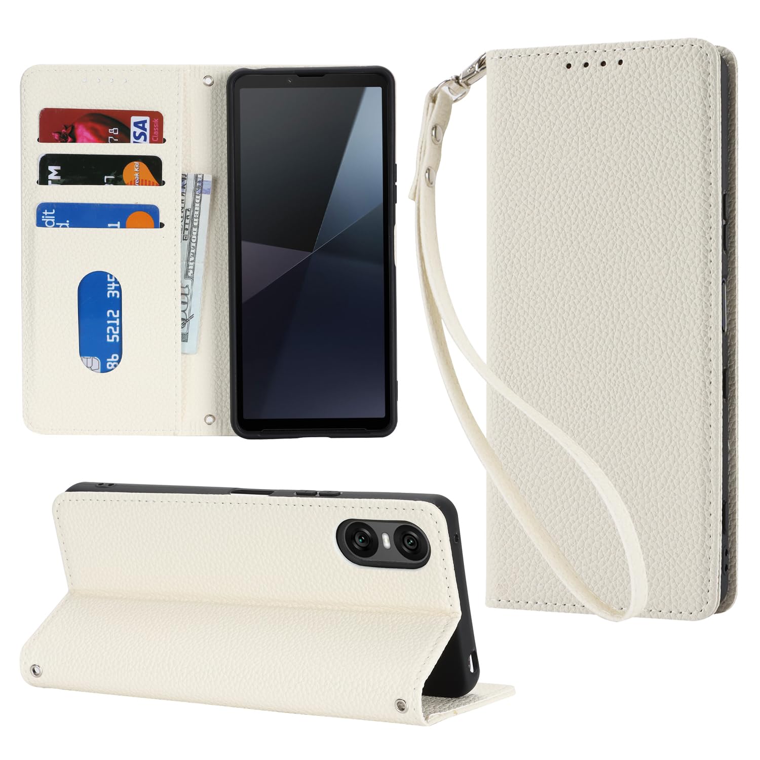 [Hamany] Compatible xperia 10 VI Case Notebook Type Xperia 10 VI Case Card