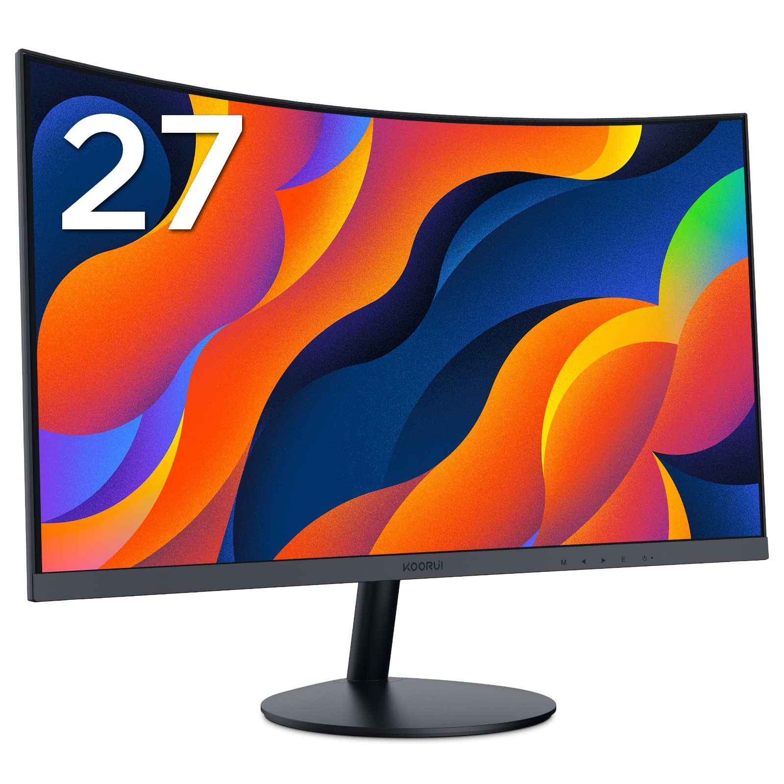 KOORUI 27 Inch Curved Computer Monitor, 144Hz, FHD 1080P, Eye Care, HDMI | VA Ga
