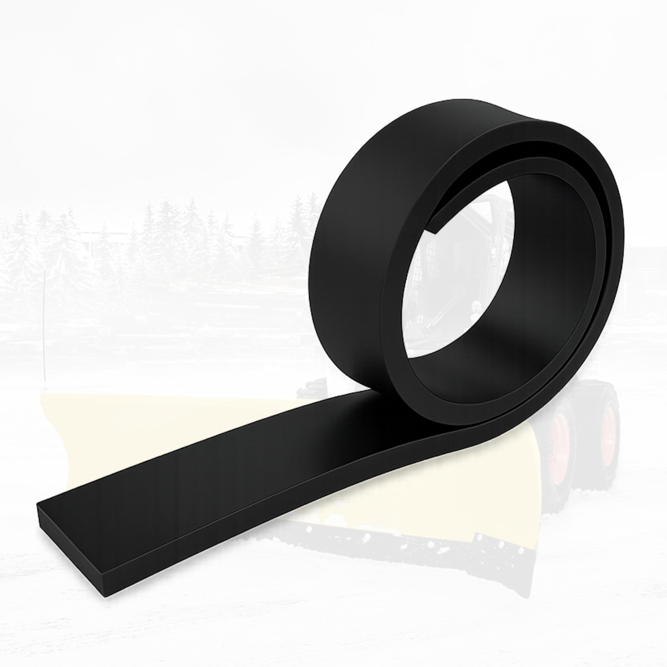 SIMOND STORE Rubber Cutting Edge for Snow Plow –Heavy Duty 60" x 4" x 0.75" | Sn