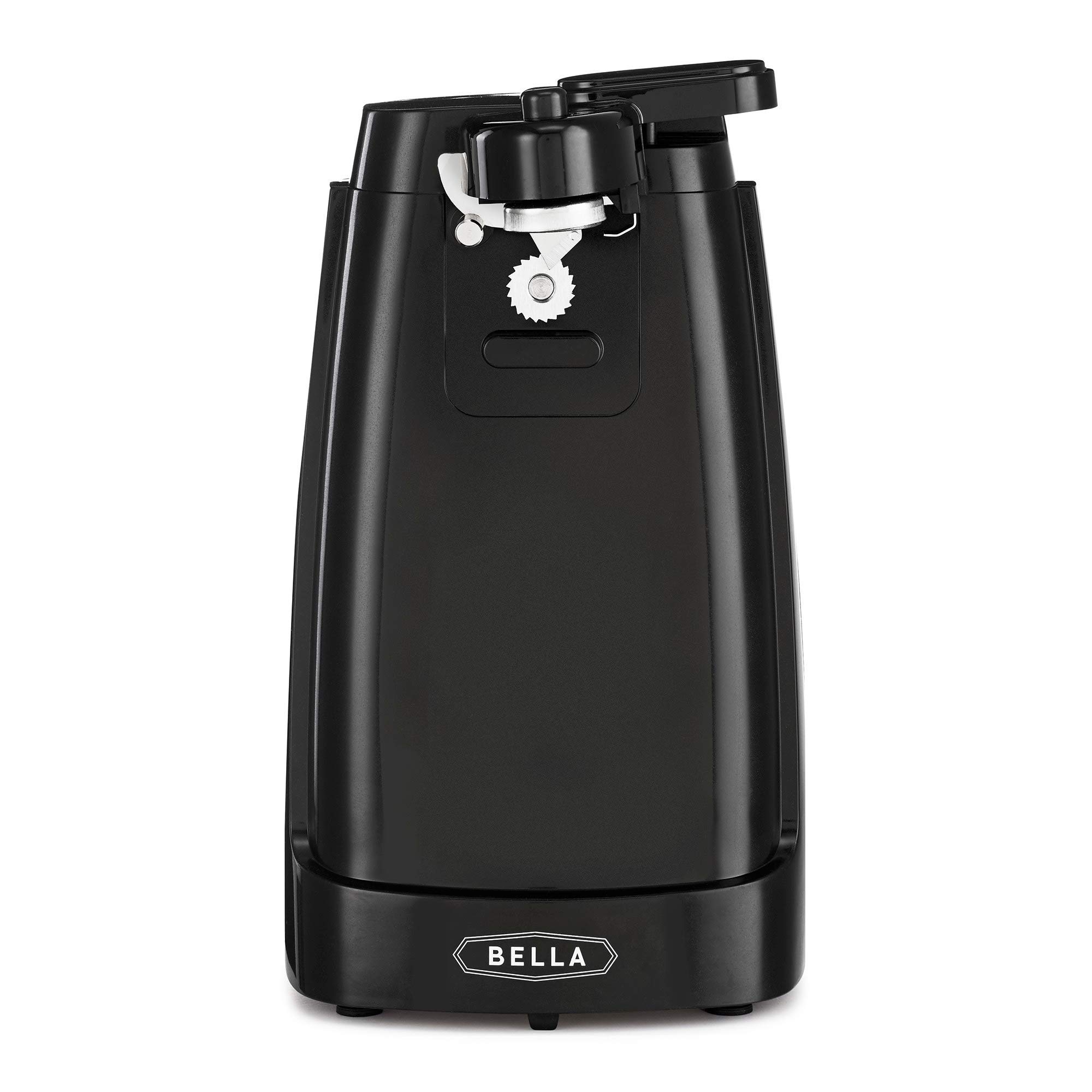 bella Electric Can Opener and Knife Sharpener, Black