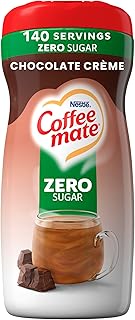 Coffee Mate Chocolate Creme Zero Sugar Powder Creamer, 10.2 Oz | Powdered coffee creamer; creamy chocolate; zero sugar; 10.2 oz