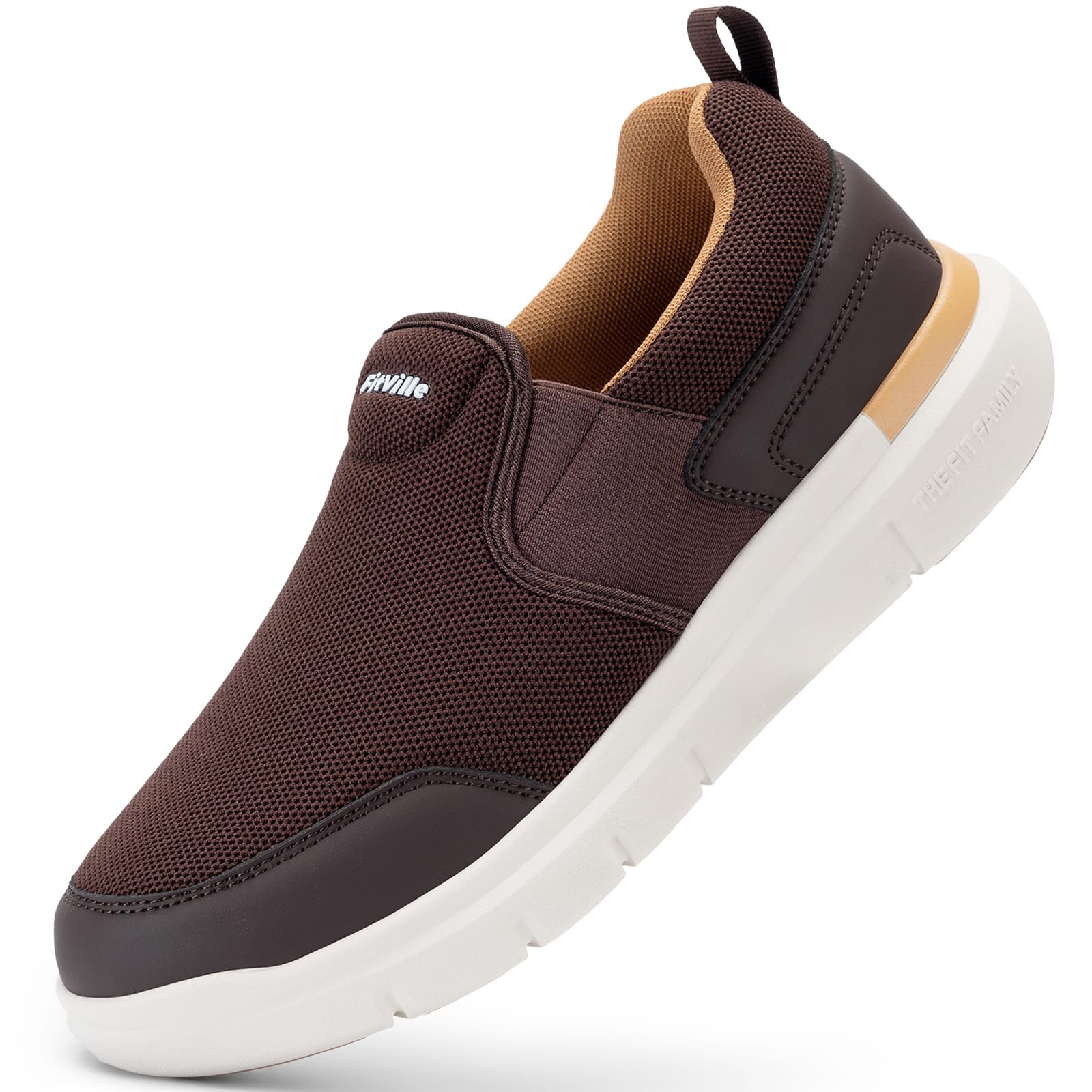 FitVille Men's Extra Wide Sports Shoes Non-Slip Walking Comfortable Lightweight 