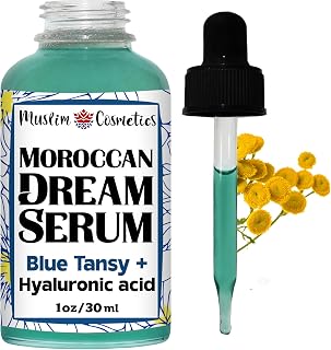 Moroccan Blue Tansy Serum | Hyaluronic Acid | Glowing Oil-Based Elixir 30ml