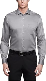 Van Heusen Poplin Regular Fit Solid Point Collar Dress Shirt Elegant Men's Shirt