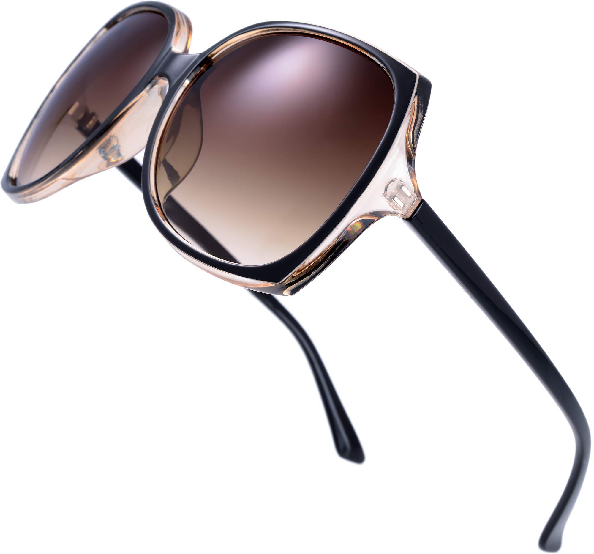 The Fresh Women's Oversized Square Jackie O Cat Eye Hybrid Butterfly Fashion Sun