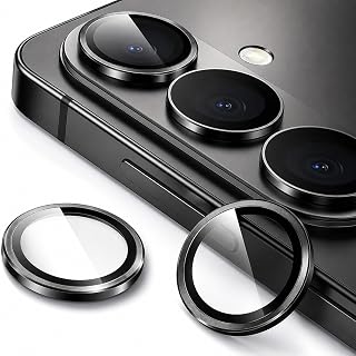 for Samsung Galaxy S26 / S26 Plus Camera Lens Protector – 9H Sapphire Glass & Aviation Aluminum Alloy, Anti-Scratch, Bubble-Free Installation, Ultra-Thin Case-Compatible Cover, Black
