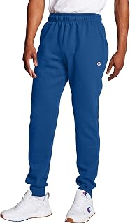 Champion - Fleece Sports Trousers, Cotton Sports Trousers for Men, Patch C, 31-36 Inches (Large and High), Men's Tracksuit Bottoms