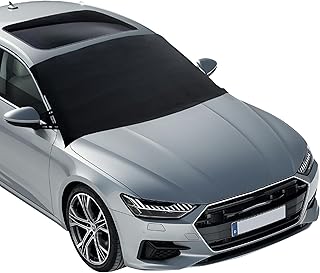 EcoNour Windshield Cover for Ice and Snow, Car Front Window Snow Cover | Universal Fit for Car, SUV, Truck, Heavy Duty 600D Oxford Fabric Frost Protector for Ice &amp; Sleet, Medium (69"x42")