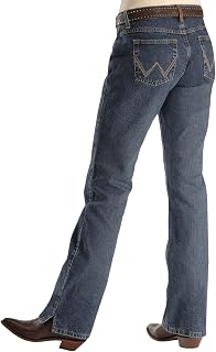 All Terrain Gear by Wrangler Cash Mid Rise Vented Hem Ultimate Riding Jean Jeans for Women, American Spirit