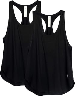 icyzone Women's Fitness Tank Top Racerback Sports Vest