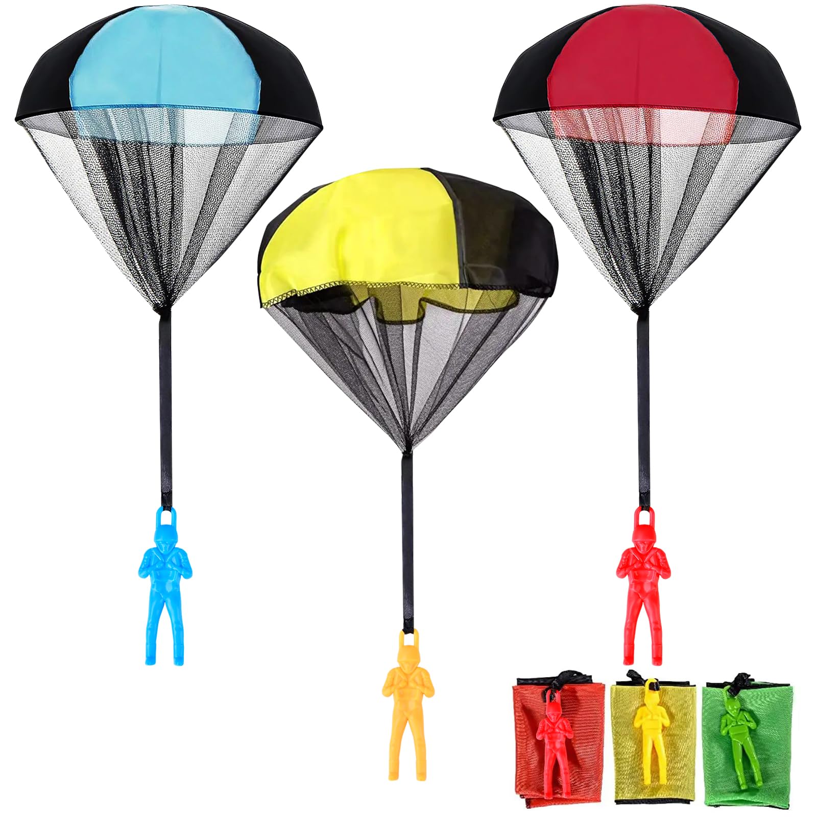 Muhotgs Stocking Stuffers for Kids Birthday Parachute Outdoor Toys | Easy-Throw 
