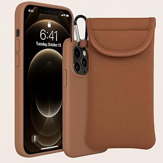 miracase Magnetic for iPhone 12 Pro Max Case for Magsafe, Military Protection, Shockproof, Scratch-Resistant, Velvety Touch, Thin Mobile Phone Case for iPhone 12 Pro Max, Chocolate Brown
