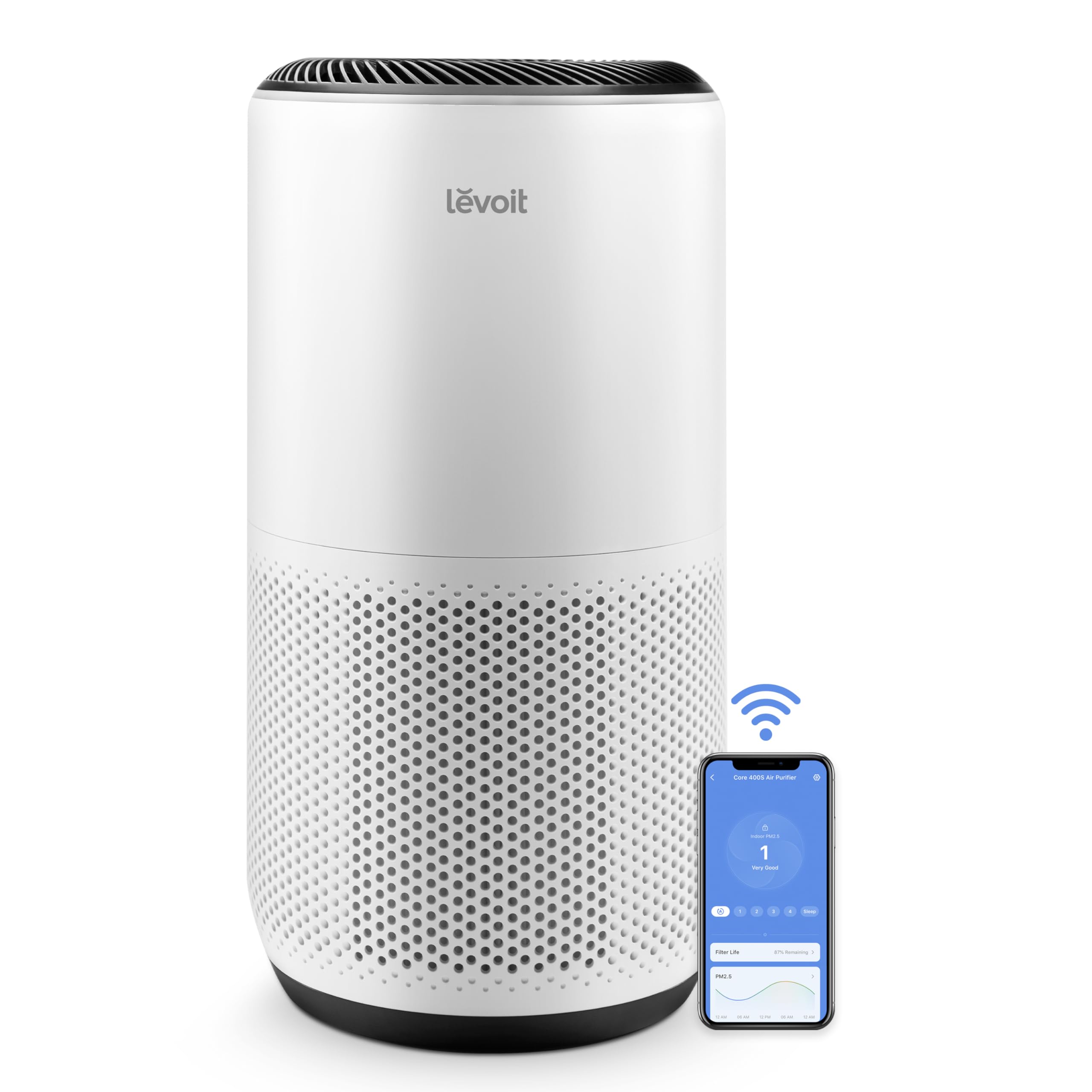 LEVOIT Smart Air Purifiers for Home Large Room Up to 1718 Ft² Core 400S-P | HEPA