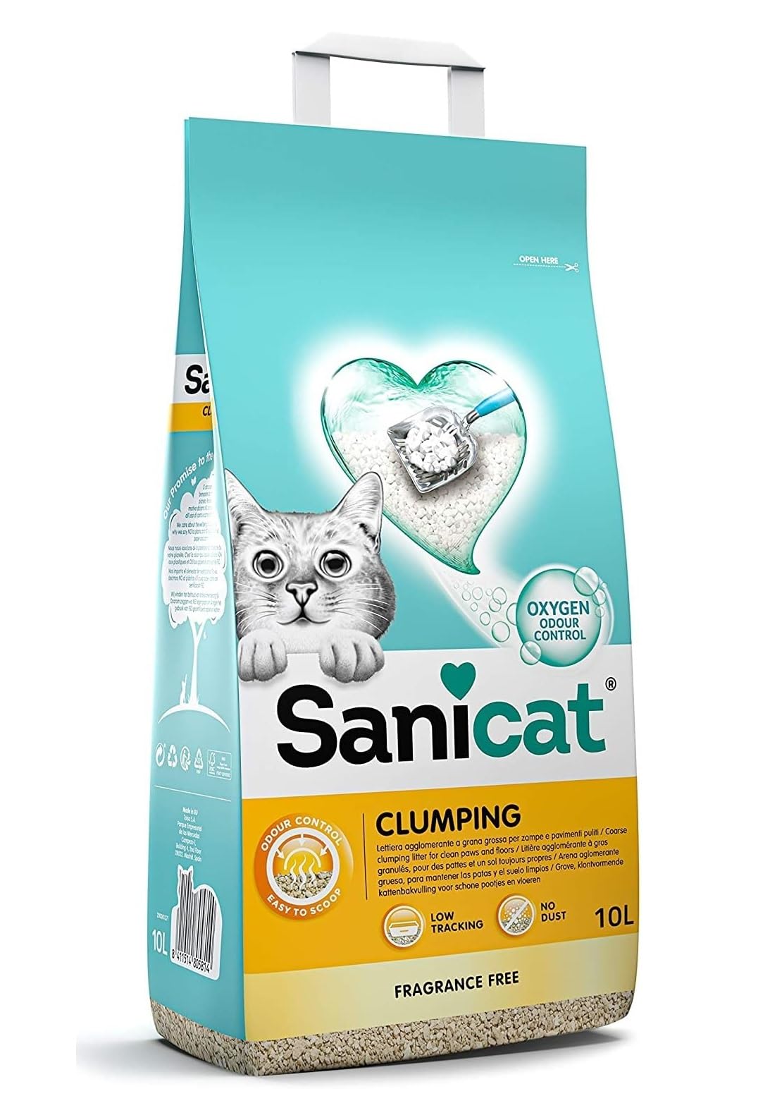 Sanicat - Unscented Clumping Cat Litter | Made of minerals with guaranteed odour