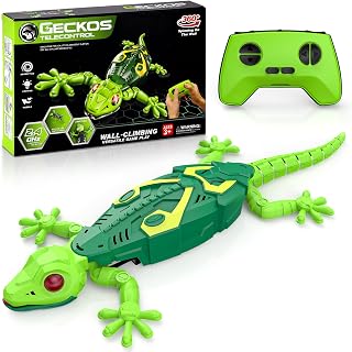 Envyvip RC Wall Crawler Gecko, Rechargeable Remote Control Robot Kids Toys, Wall Climbing Funny Prank Toys Birthday Gifts for Boys & Girls Ages 4 and Up, Upgrade Low Noise
