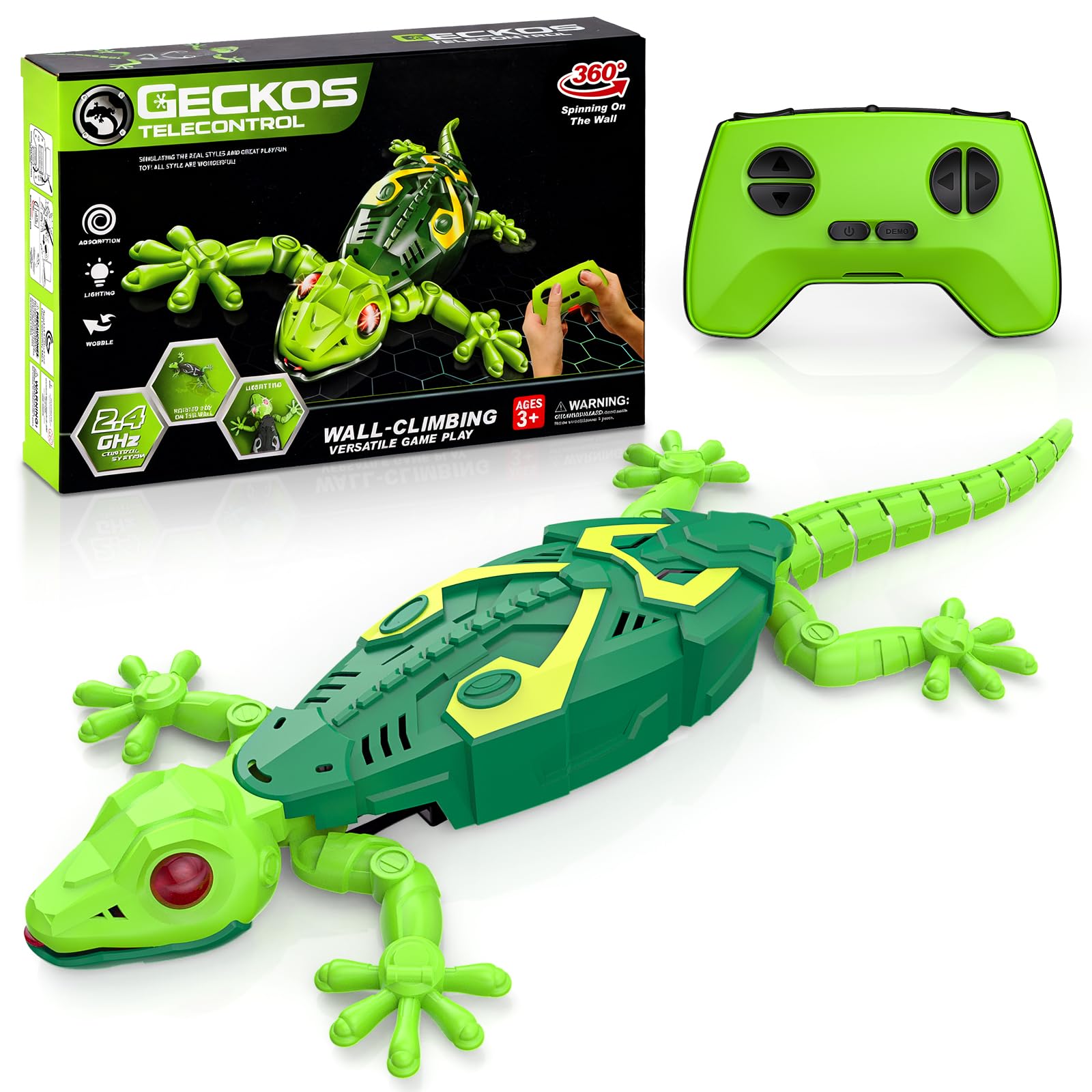 Envyvip RC Wall Crawler Gecko, Rechargeable Remote Control Robot Kids Toys, Wall