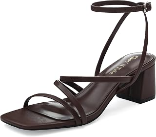 Shoe'N Tale Strappy Block Heel Sandals Women's Ankle Strap
