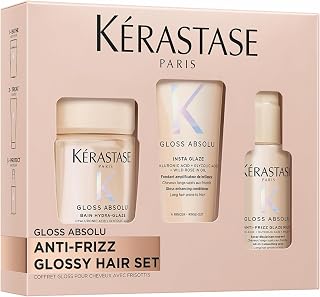 Kerastase Gloss Absolu Trial Kit – For Anti-Frizz &amp; High Shine | Shampoo, conditioner, heat protection, for long hair